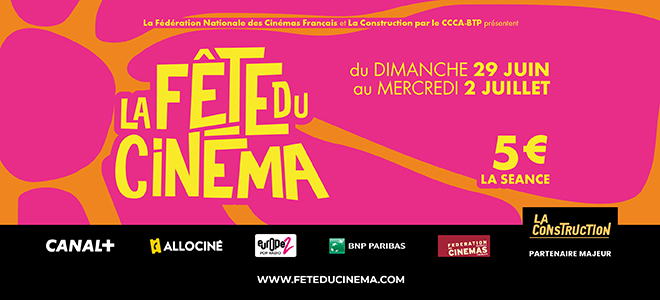 Fête du cinéma 2025 : du dimanche 29 juin au mercredi 2 juillet
